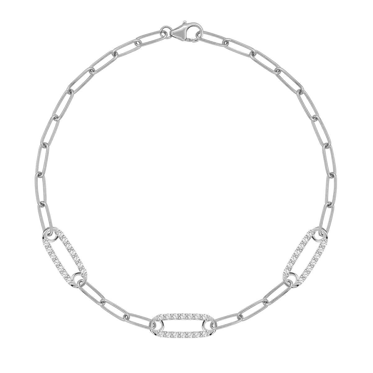 2.8 CT Round April Diamond Lab Made Diamond- April Birthstone Bracelet 6