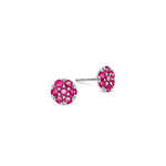 0.7 TCW Round Rudy Lab Made Diamond- July Birthstone Stud Earring 5