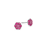 0.7 TCW Round Rudy Lab Made Diamond- July Birthstone Stud Earring 5