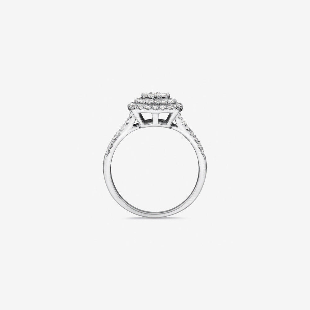 Stunning 0.65 CT Round Moissanite Engagement Ring with Cathedral Design 2