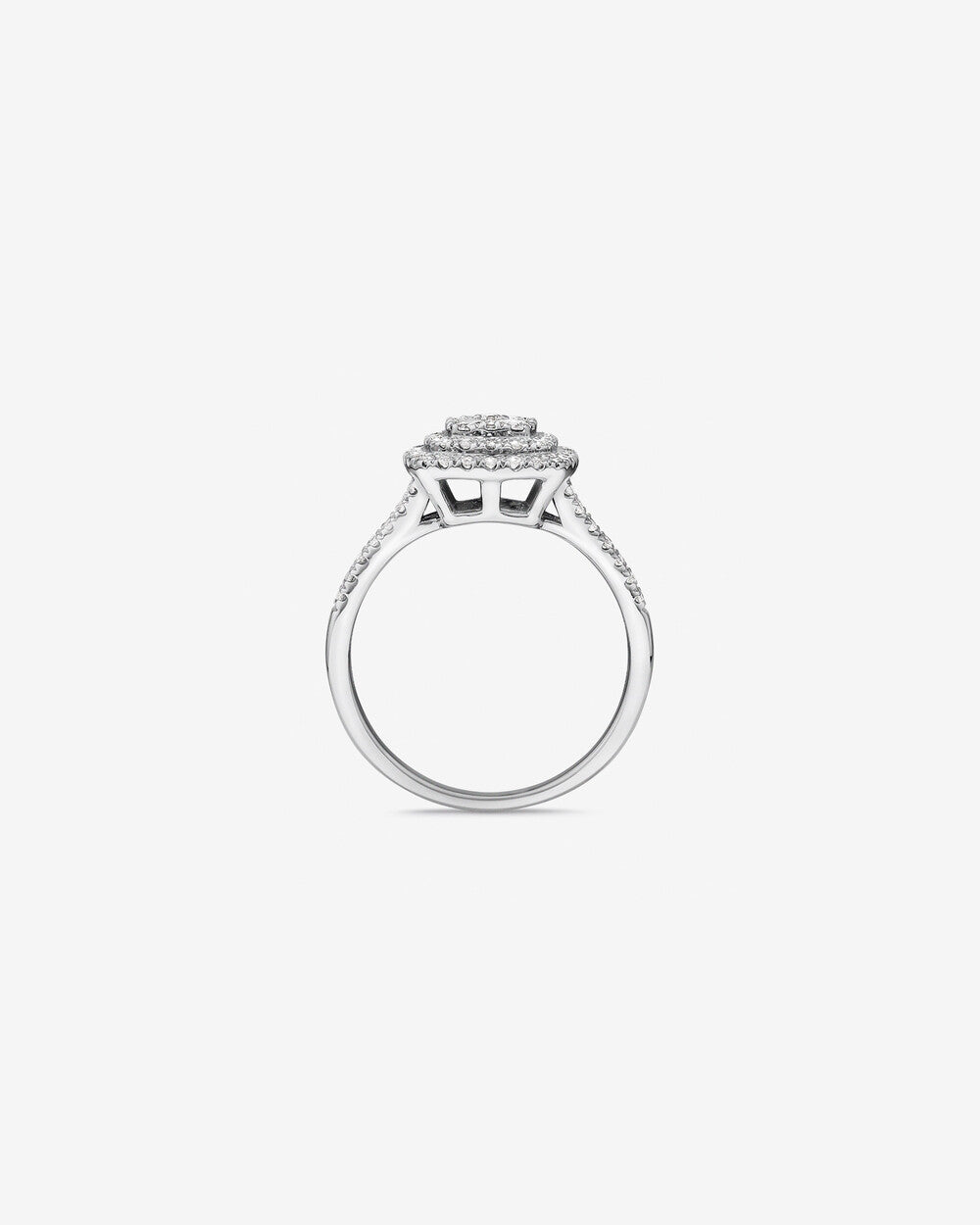 Stunning 0.65 CT Round Moissanite Engagement Ring with Cathedral Design 2