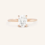 Stunning 1 CT Oval Moissanite Engagement Ring With Solitaire Design 5