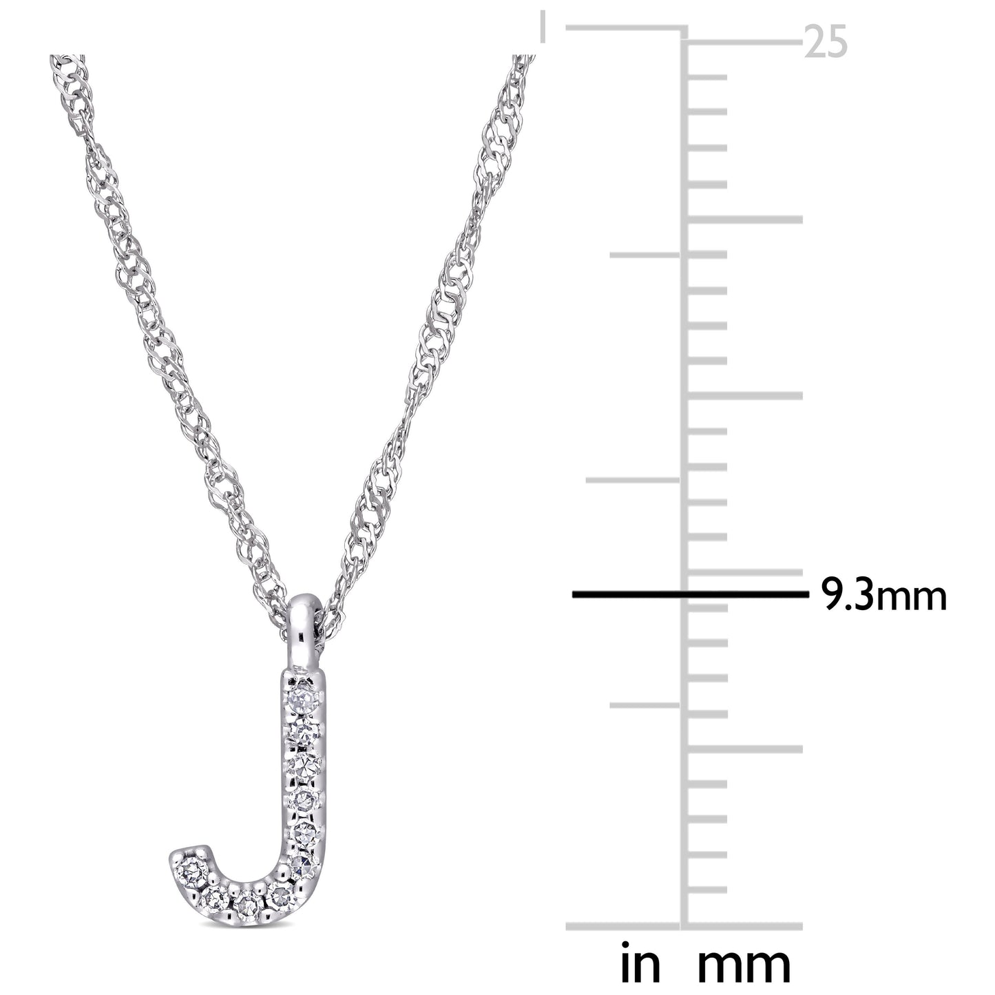 Round Cut Cubic Zirconia in 925 Sterling Silver Necklace 9