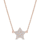 Round Cut Cubic Zirconia in 925 Sterling Silver Necklace 1