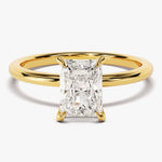 Stunning 1.50 CT Radiant Moissanite Engagement Ring with Solitaire Design 1