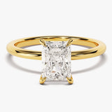 Stunning 1.50 CT Radiant Moissanite Engagement Ring with Solitaire Design 1