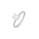 Stunning 0.5 CT Oval Moissanite Stone Engagement Ring In Solitaire Design 4