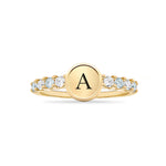 0.96 TCW Round Aquamarine Lab Made Diamond- March Birthstone Ring 5