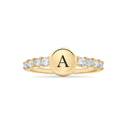0.96 TCW Round Aquamarine Lab Made Diamond- March Birthstone Ring 5