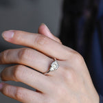 Stunning 1.0 - 2.0 CT Emerald Moissanite Engagement Ring With Cluster & Bezel Design 6