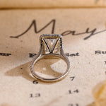 5.0 CT Radiant Shaped Moissanite Engagement Ring With Halo Split Shank Pave Accents 2