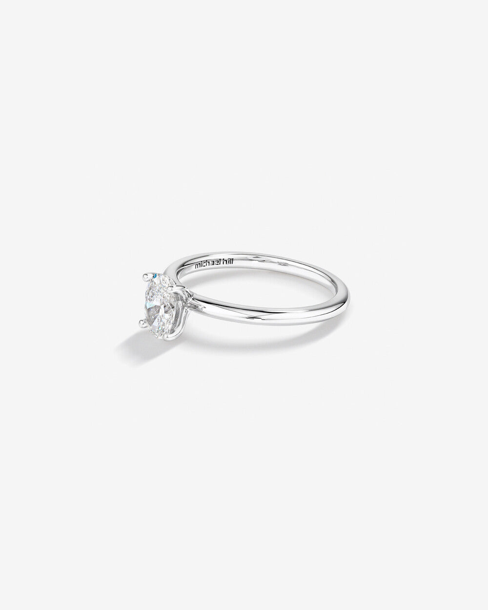 Stunning 0.70 CT Oval Moissanite Engagement Ring Solitaire Design 2