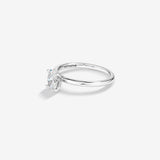 Stunning 0.70 CT Oval Moissanite Engagement Ring Solitaire Design 2