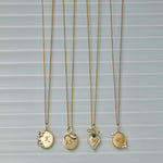 0.20 CT Round & Marquise Moissanite Diamond Secret Garden Medallion Pendant Necklace in Solid Gold 5