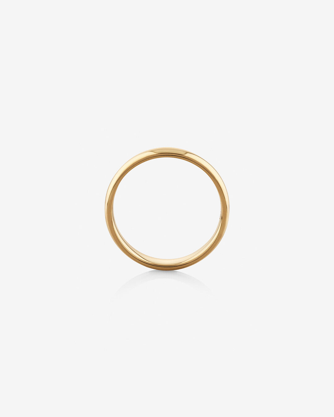 Domed Men's Wedding Band in Solid Gold 2