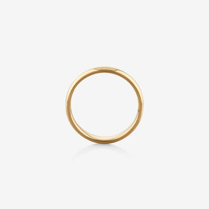 Domed Men's Wedding Band in Solid Gold