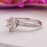 Stunning 1.50 CT Round Cut Moissanite Engagement Ring with Solitaire Design 3