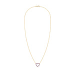 1.44 CT Round Amethyst Lab Made Diamond- February Birthstone Necklace 5