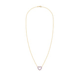 1.44 CT Round Amethyst Lab Made Diamond- February Birthstone Necklace 5
