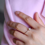 Stunning 1.0 - 2.0 CT Cushion Moissanite Engagement Ring With Pave Design 6
