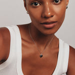 Round Cut Cubic Zirconia in 925 Sterling Silver Necklace 5