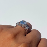Stunning 2.0 CT Princess Moissanite Engagement Ring with Solitaire Design 5