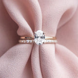 Stunning 1 CT Oval Moissanite Engagement Ring With Solitaire Design 9