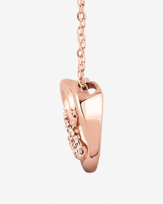 Round Cut Cubic Zirconia in 925 Sterling Silver Necklace 2