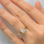 Stunning 1 CT Pear Moissanite Engagement Ring With Solitaire Design 11