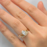 Stunning 1 CT Pear Moissanite Engagement Ring With Solitaire Design 11