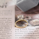 Stunning 3.0 CT Round Moissanite Engagement Ring with Hidden Halo Design 5