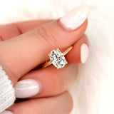 Stunning 2.5 CT Oval Moissanite Engagement Ring with Solitaire Design 10
