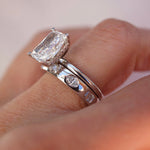 Stunning 0.2 TCW Marquise Moissanite Stones in Full Eternity Wedding Bands 3