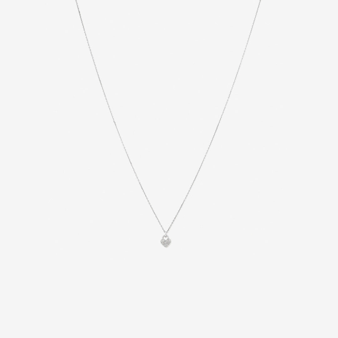 Round Cut Cubic Zirconia in 925 Sterling Silver Necklace 1