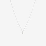 Round Cut Cubic Zirconia in 925 Sterling Silver Necklace 1