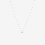 Round Cut Cubic Zirconia in 925 Sterling Silver Necklace 1