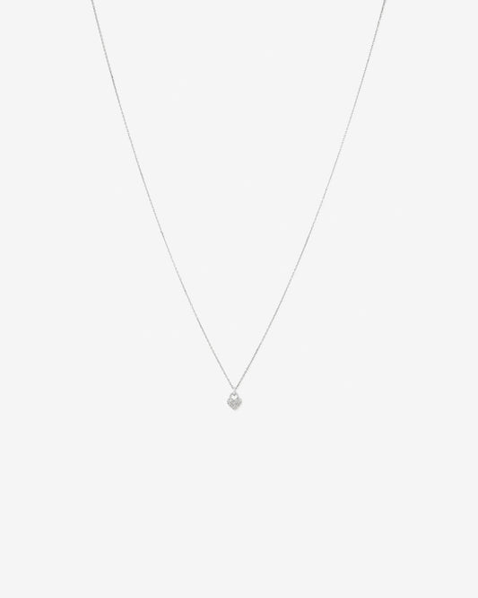 Round Cut Cubic Zirconia in 925 Sterling Silver Necklace 1