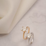 Stunning 1.0 - 2.0 CT Emerald Moissanite Engagement Ring with Solitaire Design 3