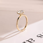 Stunning 0.5 - 1.5 CT Round Moissanite Engagement Ring With Solitaire Design 7