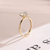Stunning 0.5 - 1.5 CT Round Moissanite Engagement Ring With Solitaire Design 7