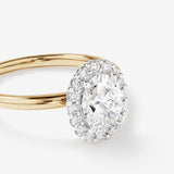 Stunning 1.5 CT Oval Moissanite Engagement Ring with Halo Design 5