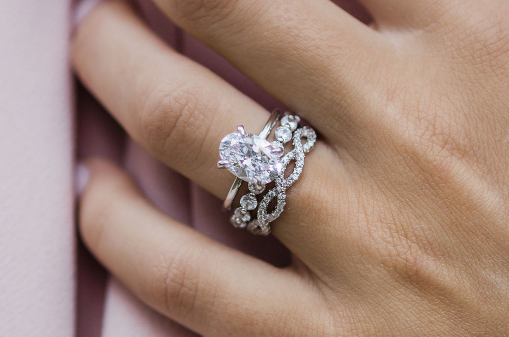 Oval Cut Cubic Zirconia in 925 Sterling Silver Ring 5