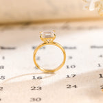 Stunning 1.0 CT Emerald Moissanite Engagement Ring with Solitaire Design 7