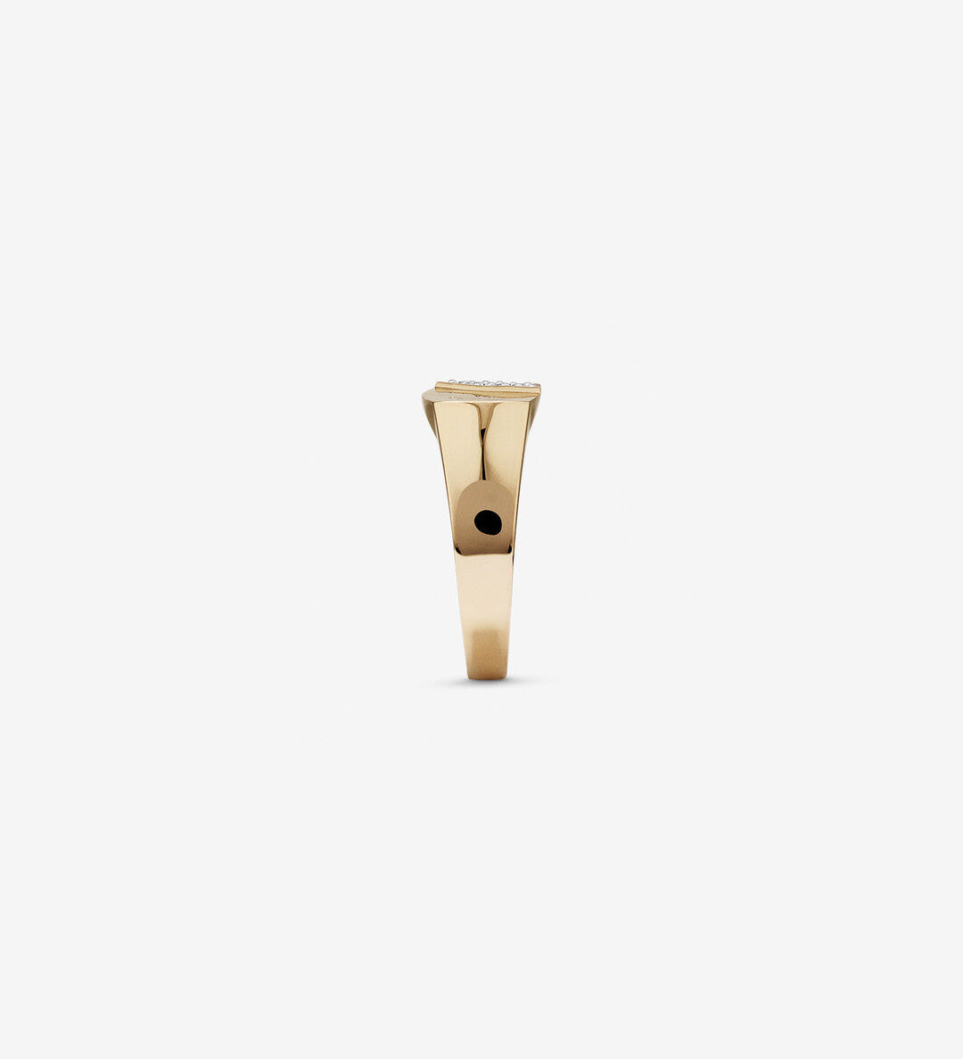 0.10 CT Round Moissanite Men's Wedding Band in Solid Gold 3