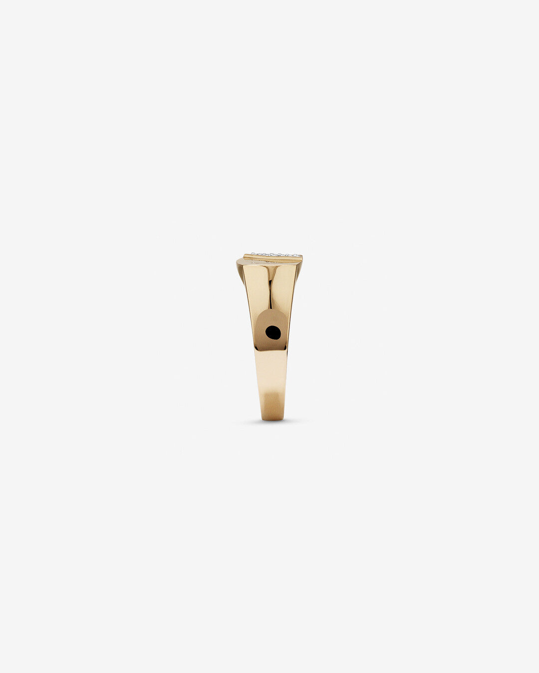 0.10 CT Round Moissanite Men's Wedding Band in Solid Gold 3