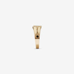 0.10 CT Round Moissanite Men's Wedding Band in Solid Gold 3