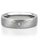 Classic Solitaire Wedding Band for Men's in Solid Gold 3