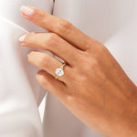 Stunning 1.0-2.0 CT Oval Moissanite Engagement Ring with Twisted Pave Design 7