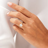 Stunning 1.0-2.0 CT Oval Moissanite Engagement Ring with Twisted Pave Design 7