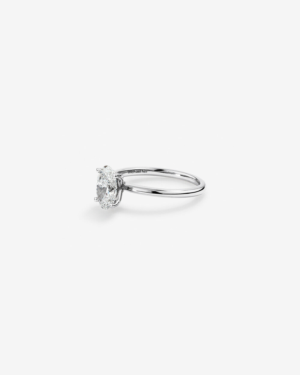 Stunning 1.25 CT Oval Moissanite Engagement with Ring Solitaire Design 4